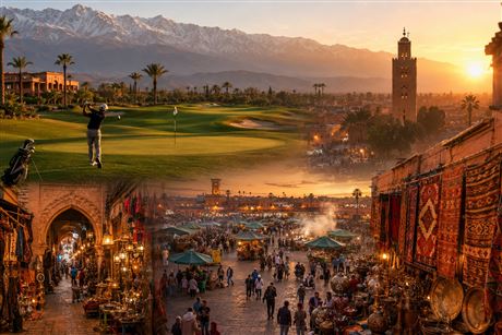 Ein Golftag, ein Souk-Tag